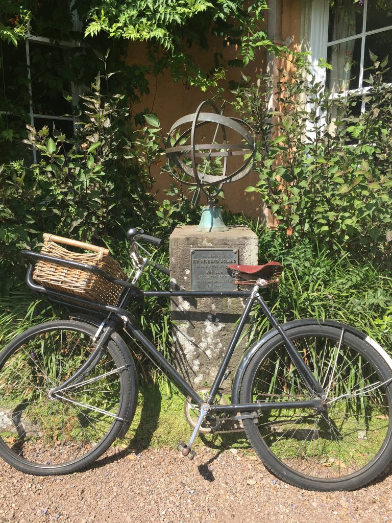 Bike outside Killerton House