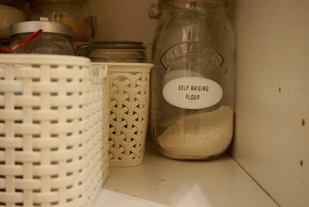 This is the jar I use to hold flour