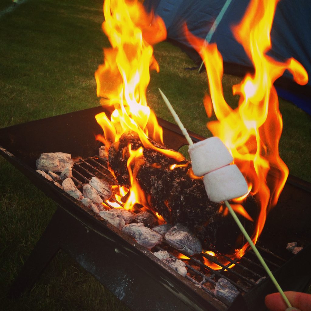 Toasting marshmallows