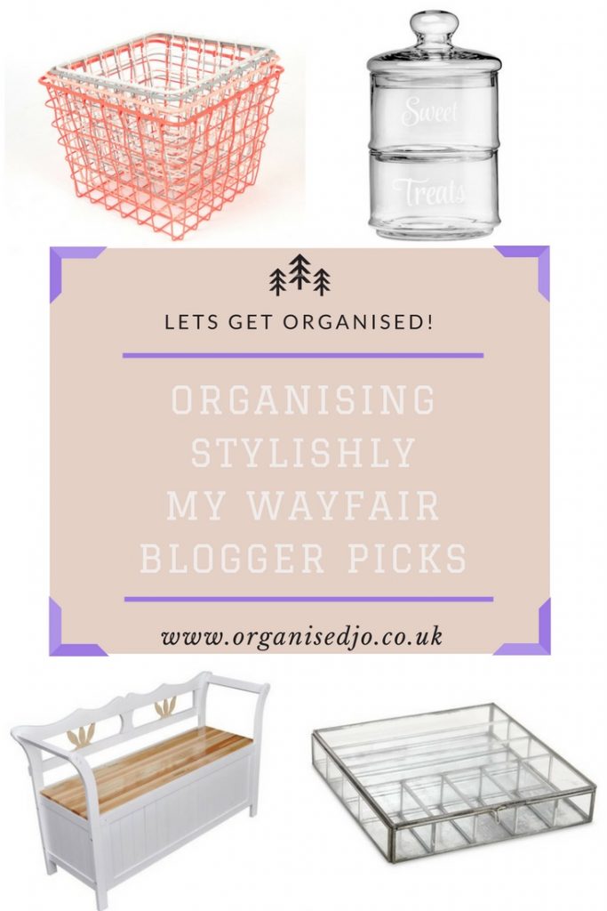I love organising but I also want my house to look like a home. So when I was approached by Wayfair to select 6 items I couldn't wait to find things that can help practically but also loo stylish too. Check out what I picked